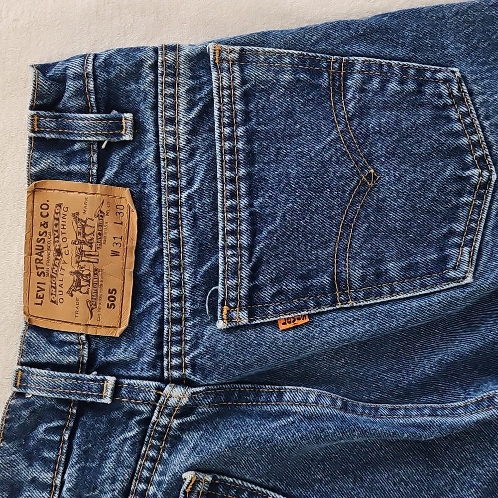 Levi's 505 mens W31 L30 jeans, 100% cotton